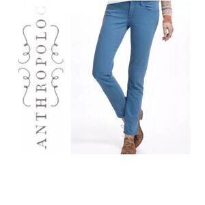 Anthropologie Pilcro and the Letterpress Teal stretch STET fit jeans, size 26